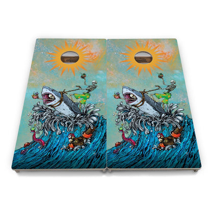 Artist Series Cornhole Boards - Professional Tournament Series - Space Race