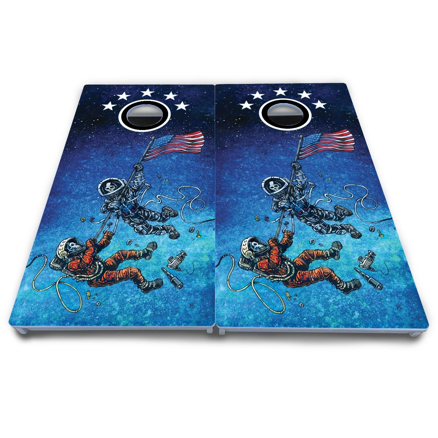 Artist Series Cornhole Boards - All Weather Series - Space Race