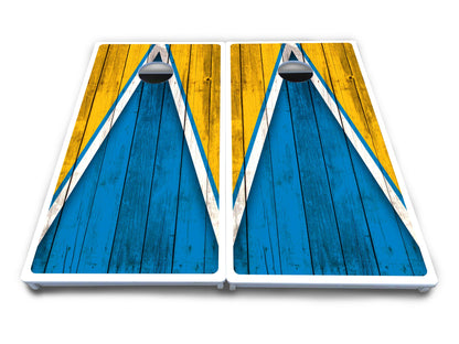 Team Color Triangle Cornhole Boards - All Weather Series