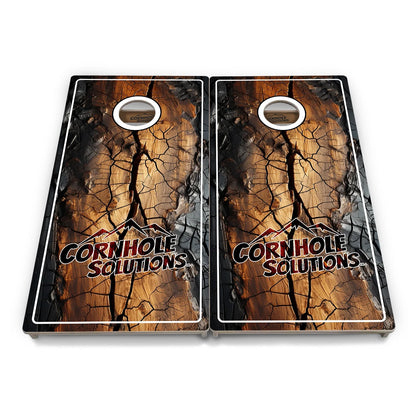 Distressed Live Edge Cornhole Boards - Professional Tournament Series