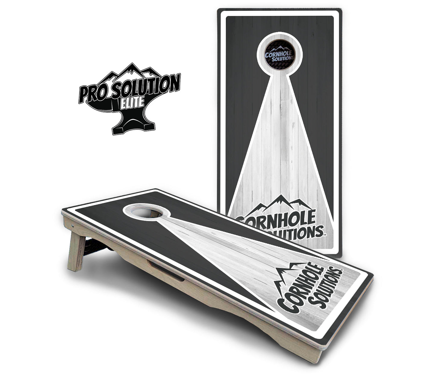 Keyhole Design Options CS Logo Cornhole Boards - Pro Solution Elite Series