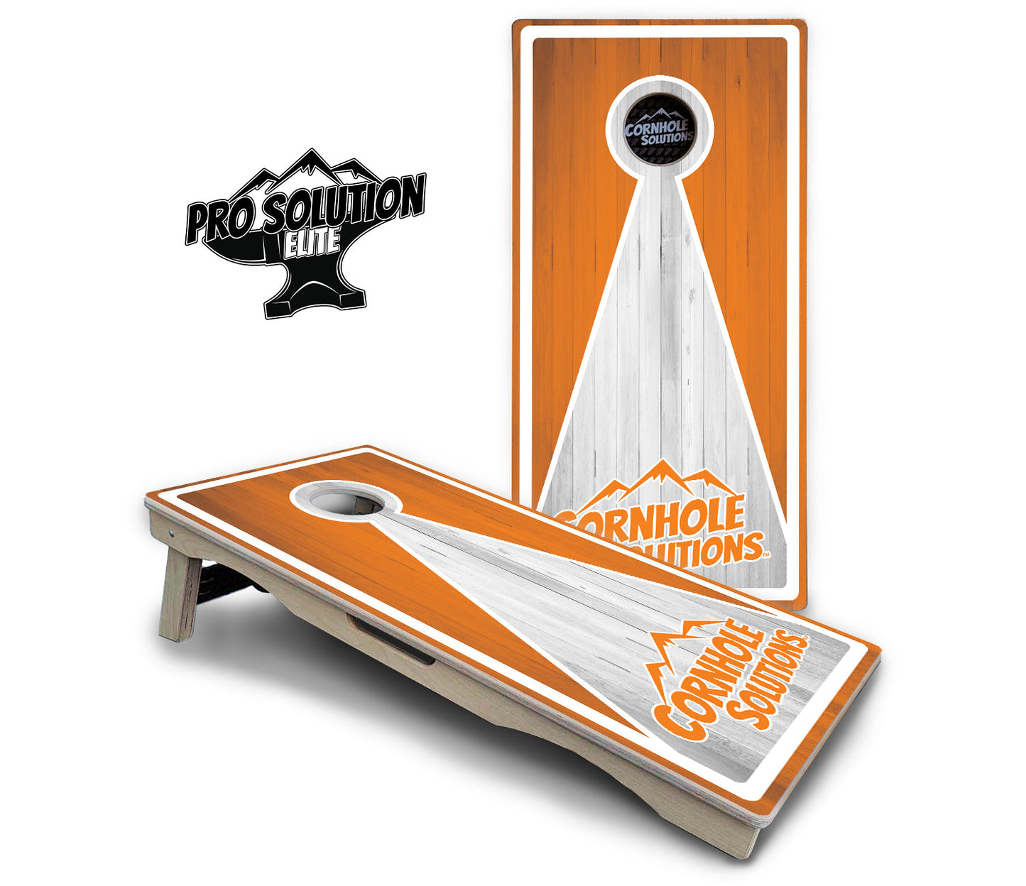 Keyhole Design Options CS Logo Cornhole Boards - Pro Solution Elite Series