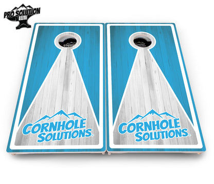 Keyhole Design Options CS Logo Cornhole Boards - Pro Solution Elite Series