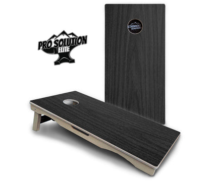 Dark Grey Wood Cornhole Boards - Pro Solution Elite Series