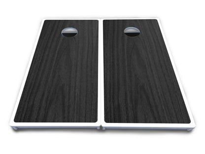 Dark Grey Wood Cornhole Boards - All Weather Series