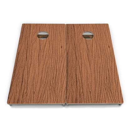 Brown Two Tone Stripes Cornhole Boards - Professional Tournament Series