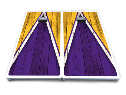 Team Color Triangle Cornhole Boards - All Weather Series