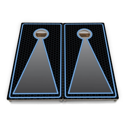 Neon Keyhole Cornhole Boards - Professional Tournament Series