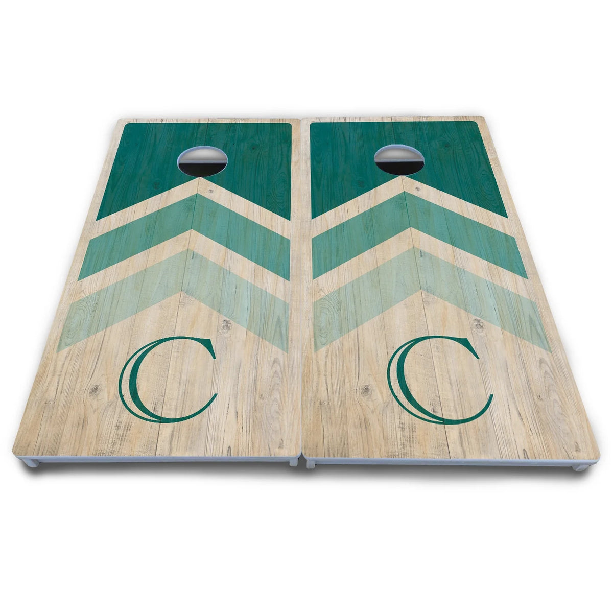 Wedding Arrows Cornhole Boards - All Weather Series - Teal