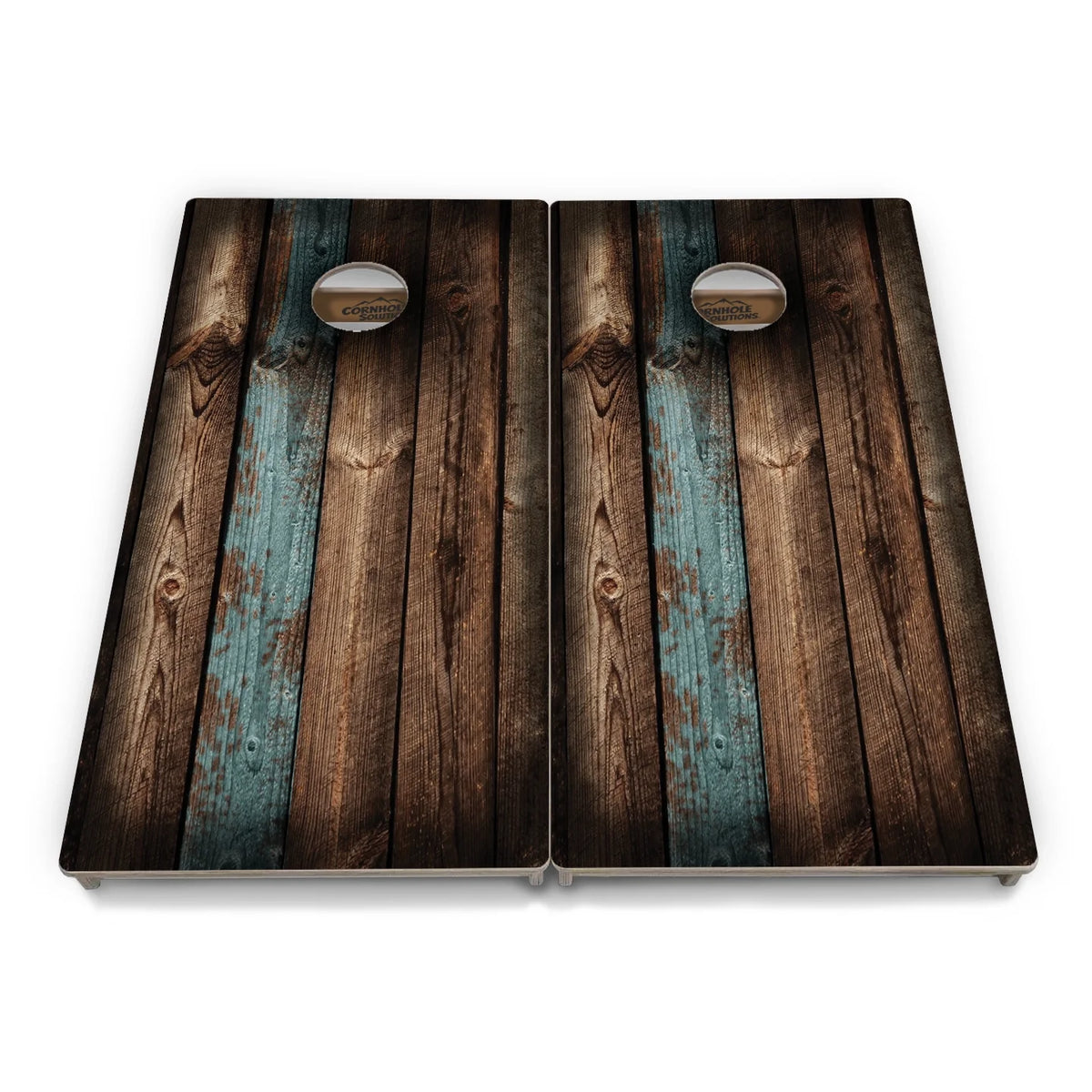 Brown Two Tone Stripes Cornhole Boards - Professional Tournament Series