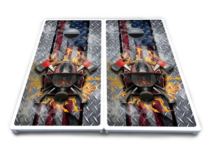 Firefighter Cornhole Boards - All Weather Series