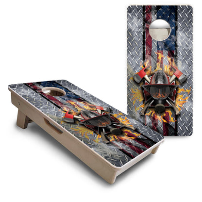Mini Cornhole Boards - Firefighter