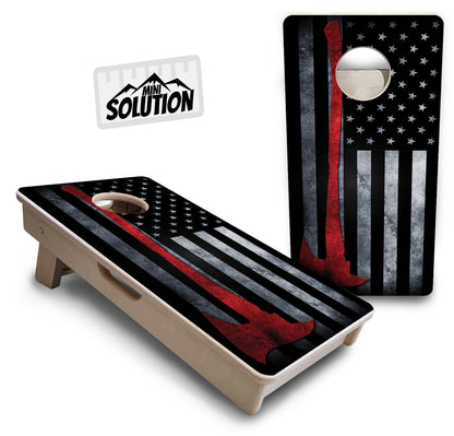 Mini Cornhole Boards - Axe Flag