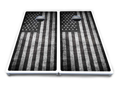 Monochrome Flag Cornhole Boards - All Weather Series