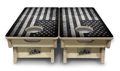 Mini Cornhole Boards - Monochrome Flag