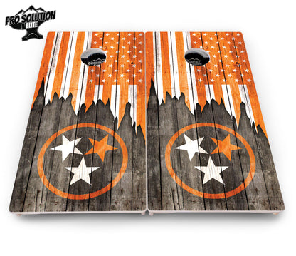 TN Orange Flag Cornhole Boards - Pro Solution Elite Series