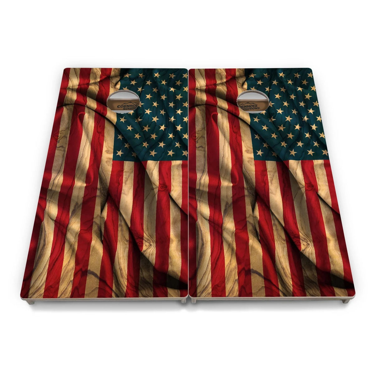 USA Wood Flag Color Cornhole Boards - Professional Tournament Series