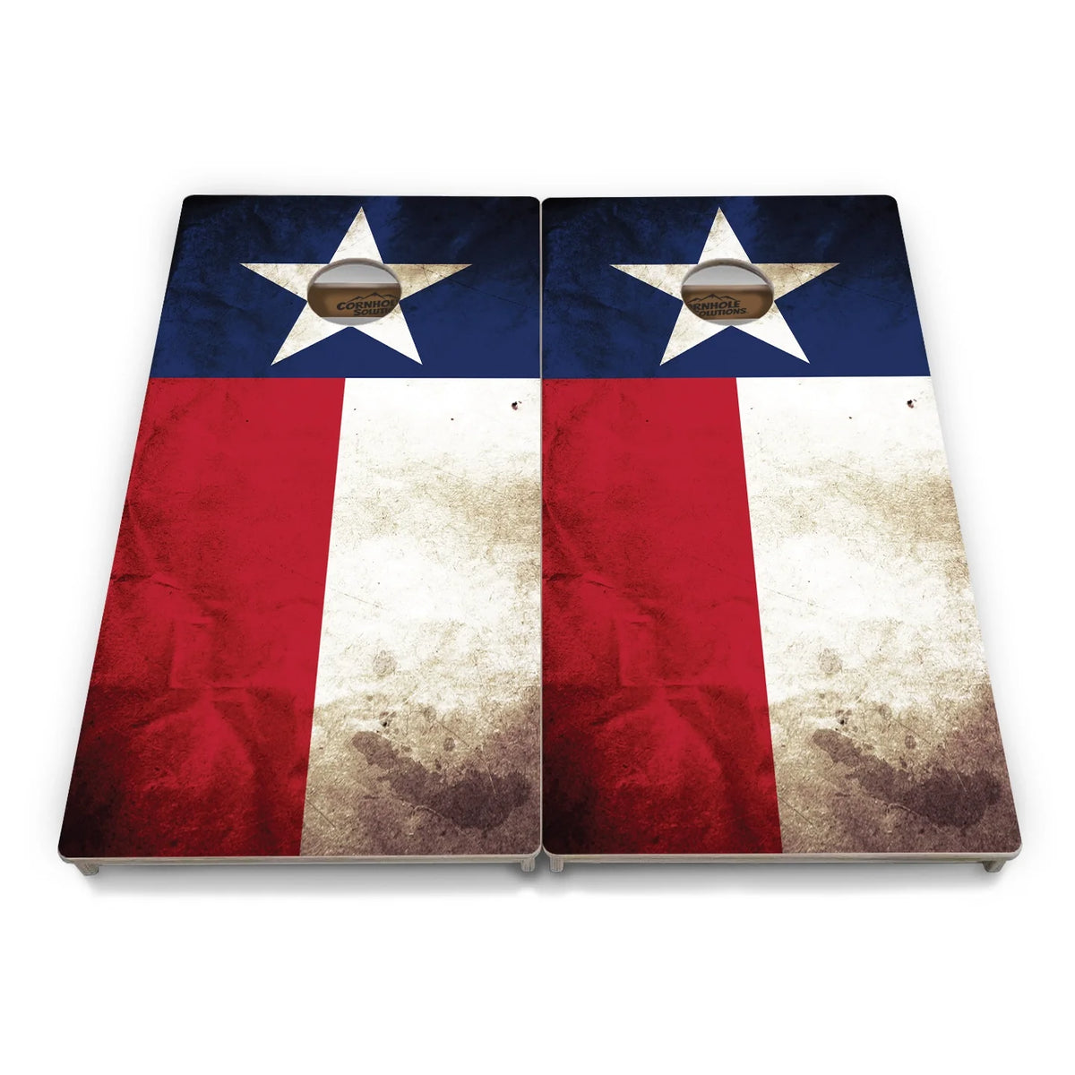 Burnt Texas Flag Cornhole  Boards - Professional Tournament Series