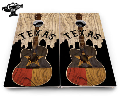 Texas Guitar Cornhole Boards - Pro Solution Elite Series