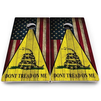 DTOM Yellow Triangle Cornhole Boards - Pro Solution Lite Series