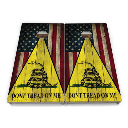DTOM Yellow Triangle Cornhole Boards - Professional Tournament Series