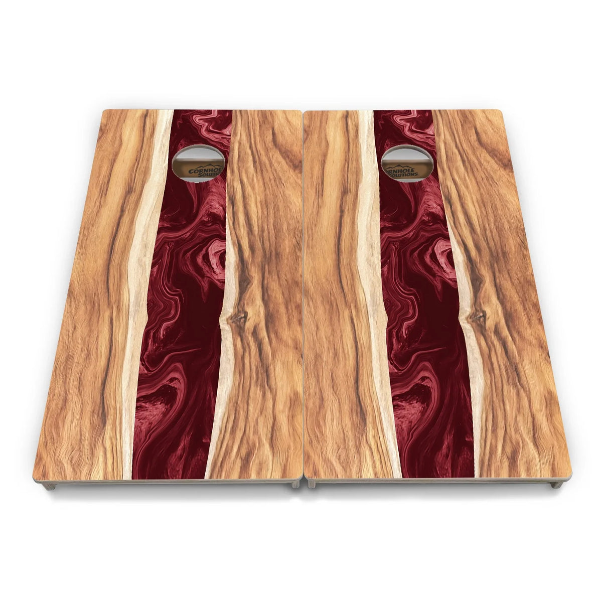 Live Edge River Cornhole Boards - Professional Tournament Series