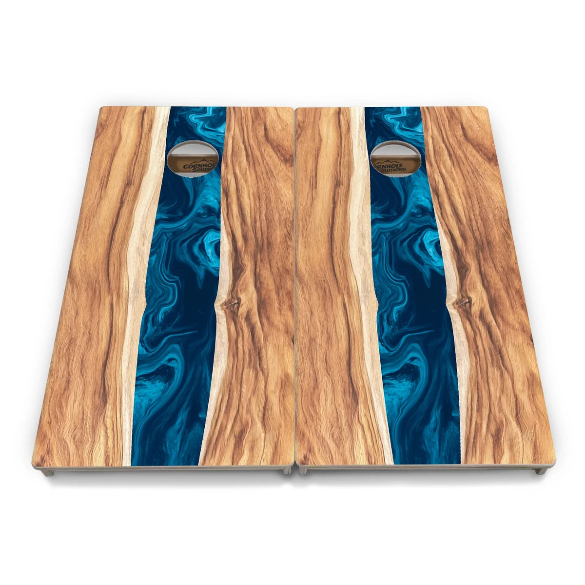 Live Edge River Cornhole Boards - Professional Tournament Series