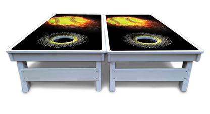 Fire Softball Cornhole Boards - All Weather Series