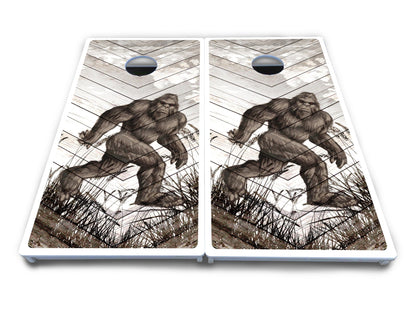 Bigfoot Whitewash Cornhole Boards - All Weather Series