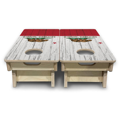 Mini Cornhole Boards - California Flag