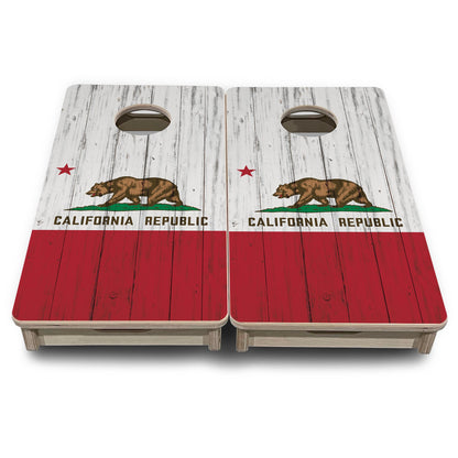 Mini Cornhole Boards - California Flag