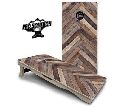 Herringbone Cornhole Boards - Pro Solution Elite Series