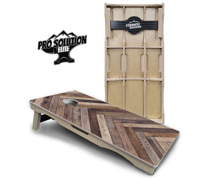 Herringbone Cornhole Boards - Pro Solution Elite Series