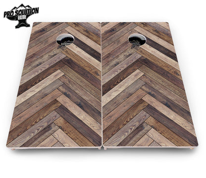 Herringbone Cornhole Boards - Pro Solution Elite Series