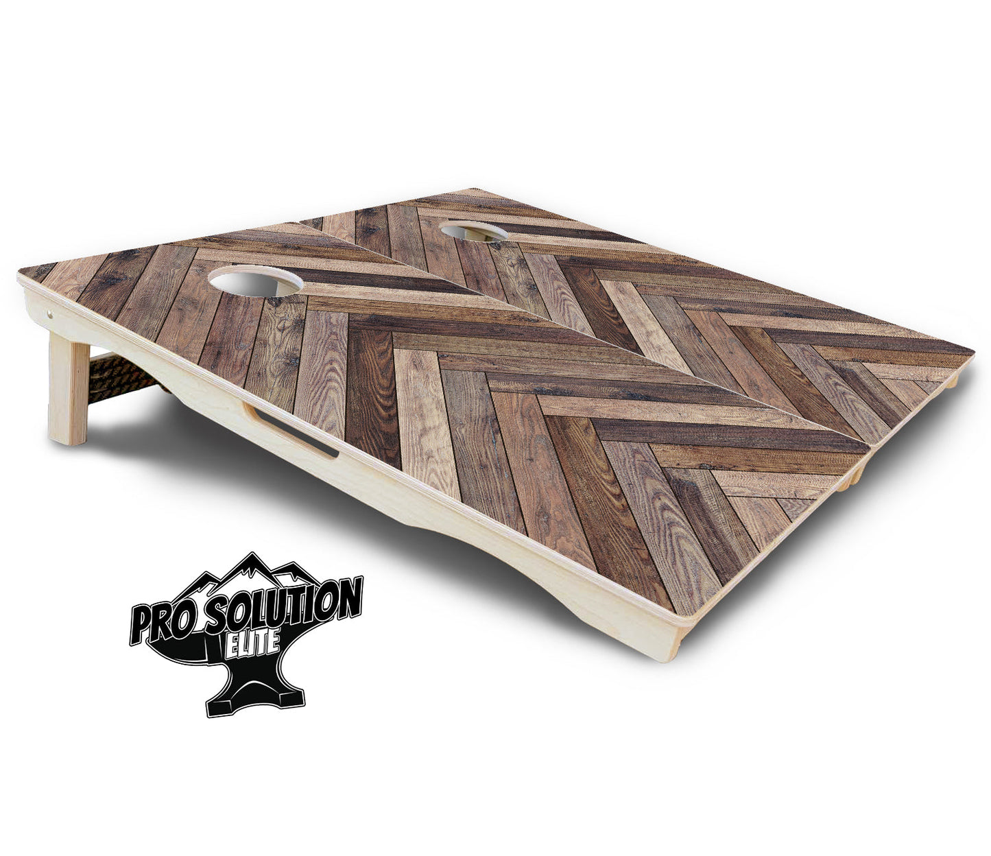 Herringbone Cornhole Boards - Pro Solution Elite Series