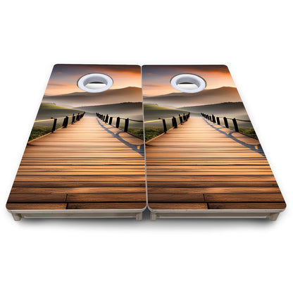 Mini Cornhole Boards - Wooden Bridge