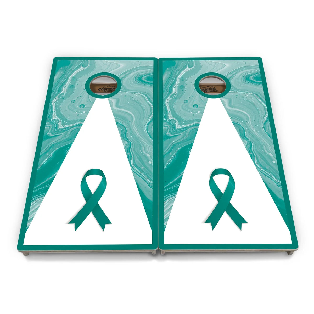Cancer Awareness Breast Cornhole Boards - Professional Tournament Series