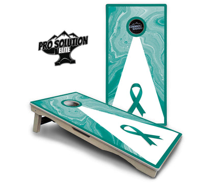 Cancer Awareness Cornhole Boards - Pro Solution Elite Series
