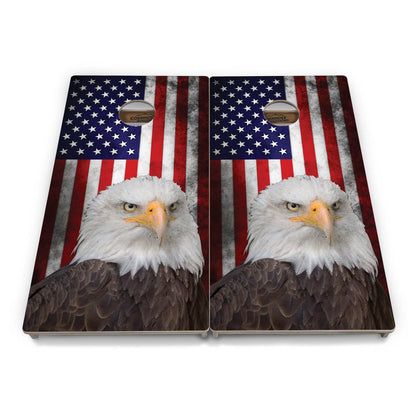 Eagle USA Flag Cornhole Boards - Professional Tournament Series