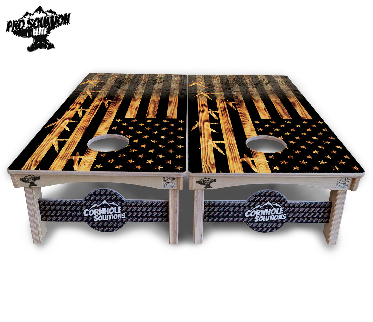 Hidden Turkey Flag Cornhole Boards - Pro Solution Elite Series