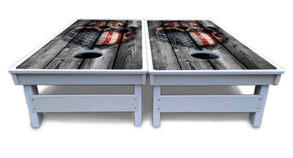 Skull Flag Cornhole Boards - All Weather Series