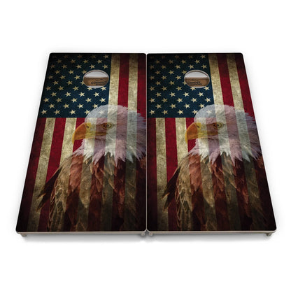 Eagle USA Flag Cornhole Boards - Professional Tournament Series