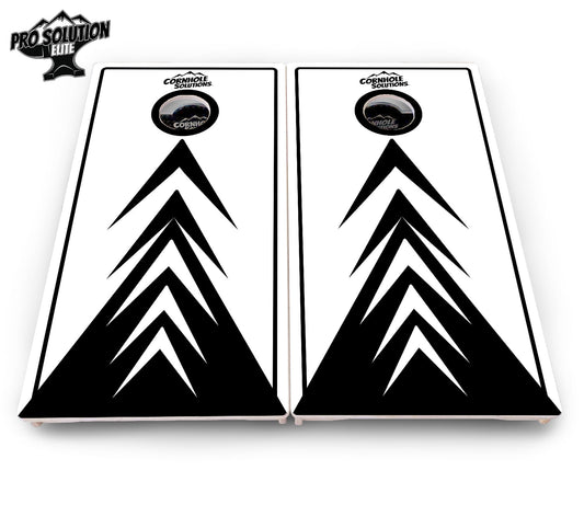 B&W Arrows Cornhole Boards - Pro Solution Elite Series