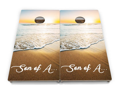 Beach Sunset Cornhole Boards - Professional Tournament Series