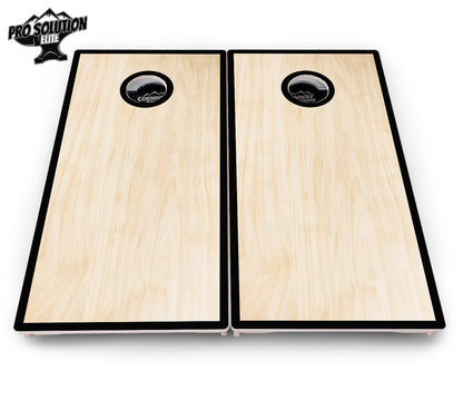 Red/Black Hole Ring Cornhole Boards - Pro Solution Elite Series