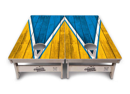 Team Color Triangle Cornhole Boards - Professional Tournament Series