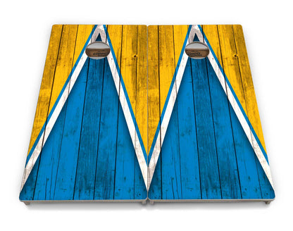 Team Color Triangle Cornhole Boards - Professional Tournament Series