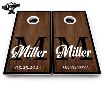 Wedding Letter Name Cornhole Boards - Pro Solution Elite Series