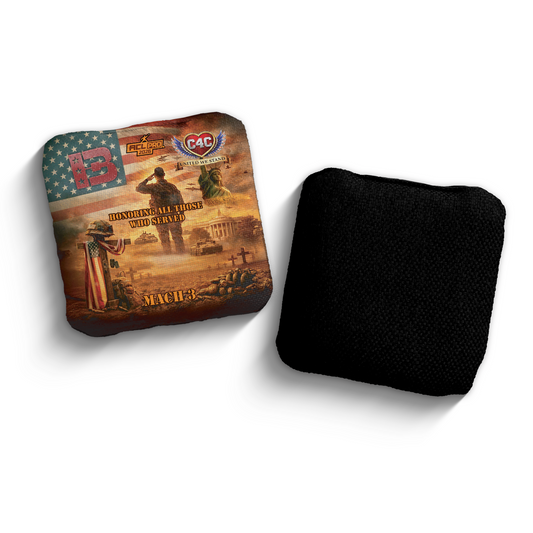 2026 Brotherhood Cornhole Mach 3 Cornhole 4 Charity Collaboration ACL Pro Stamped Cornhole Bags