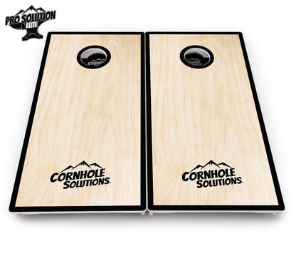 Red/Black Hole Ring Cornhole Boards - Pro Solution Elite Series